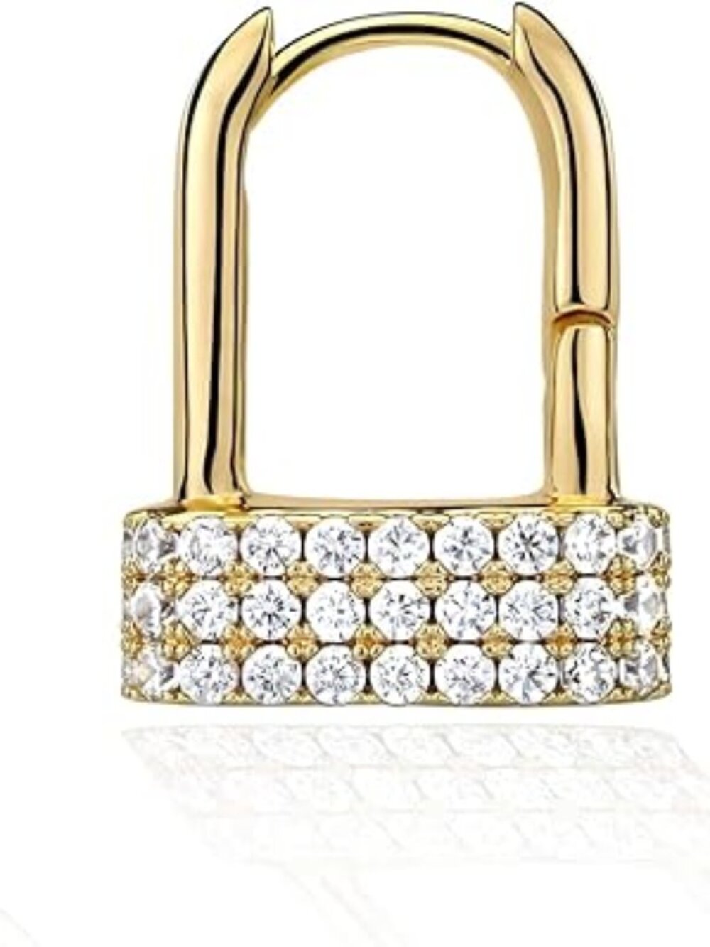Huggie Hoop Earrings 14K Gold Plated Cubic Zirconia Dainty Simple Hypoallergenic